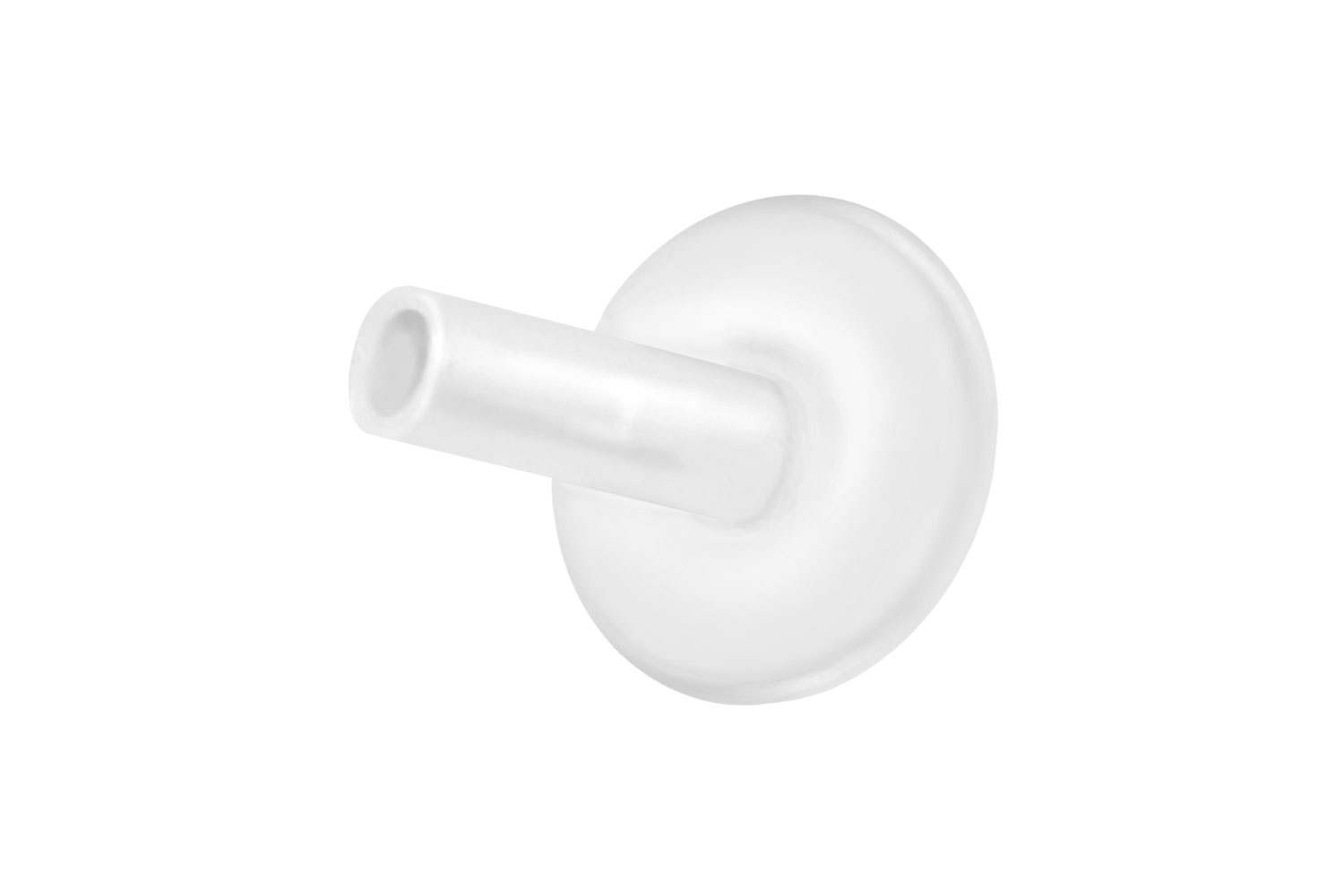 PTFE Labret Piercing mit Innengewinde ohne Kugel